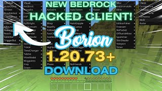 UPDATED Borion Hacked Client Minecraft Bedrock 12073  Download GuideTutorial [upl. by Wendi]