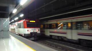 BarcelonaSants Rodalies de Catalunya trains series 451 and 447 [upl. by Atekahs]