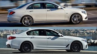 2017 BMW 5 Series Vs 2017 Mercedes EClass Overview [upl. by Zurc]