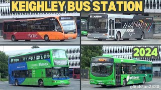 Buses at Keighley Bus Station England 2024 [upl. by Ennayhc]