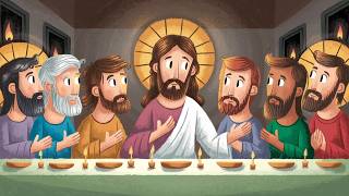 Historias Bíblicas para niños La Última Cena de Jesús [upl. by Anovahs]