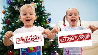 Gaby and Alex Decorating Christmas Tree and Writing Letters to Santa [upl. by Hartman]