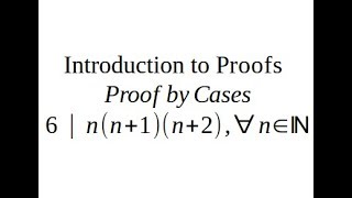 Introduction to Proofs Proof by Cases 6  nn1n2 for all natural n [upl. by Axe]