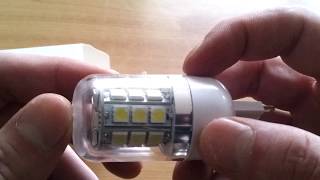 Unboxing G9 LED 5050 Cool White Corn Spotlight Light Bulb Lamp [upl. by Pimbley]