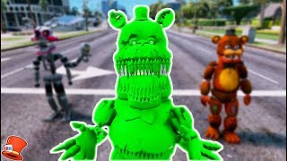 BRAND NEW SLIME NIGHTMARE FREDBEAR ANIMATRONIC GTA 5 Mods FNAF RedHatter [upl. by Asilehc893]