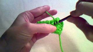 How to Crochet  Double Crochet Cross Stitch [upl. by Aitsirhc668]