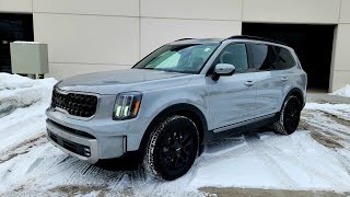 New Wolf Gray 2023 Kia Telluride SX Prestige X Pro [upl. by Shantha]