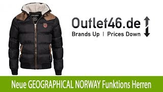 Neue GEOGRAPHICAL NORWAY Funktions Jacke Herren Winterjacke kaufen Schwarz  Outlet46de [upl. by Idhem]