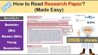 How to read a Research Paper  Made easy for young researchers [upl. by Kristoffer]