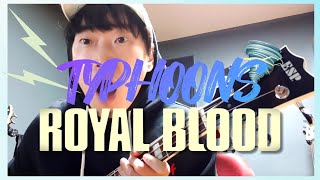 ROYAL BLOOD  TYPHOONS lyrics  BASS COVER ESP BASS with EBS BLACK HAZE [upl. by Onileva]