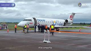 Paranair conecta Salto con Montevideo viaje inaugural [upl. by Aicenet]