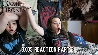 GAME OF THRONES 8X05 quotTHE BELLSquot REACTION PART 2 [upl. by Aicercal797]