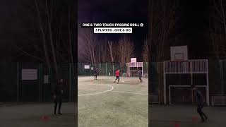 ONE amp TWO TOUCH PASSING DRILL  3 PLAYERS ⚽️⚽️⚽️ [upl. by Yarised599]