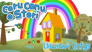 Caru Canu a Stori  Lliwiaur Enfys Welsh Childrens Song [upl. by Ahseinek]