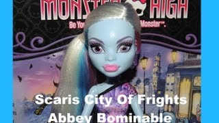 Monster High Scaris City Of Frights Abbey Bominable Doll Review [upl. by Atinnod]