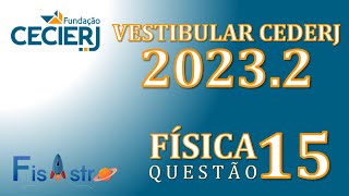 VESTIBULAR CEDERJ 20232  QUESTÃO 15  FÍSICA [upl. by Duston]