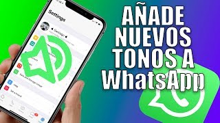 Añade Nuevos Tonos a WahtsApp muy Fácil en iOS 11 amp iOS 12 [upl. by Oloap]