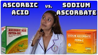 FERN C vs POTEN CEE  Ano ang pinagkaiba ng ASCORBIC ACID at SODIUM ASCORBATE  Simply Shevy [upl. by Kassia]