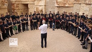 Die Regensburger Domspatzen auf der Pilgerreise in Israel BR Rundschau  09092018 [upl. by Ynnav]