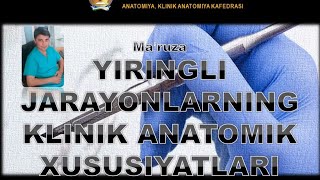 Yiringli jarayonlarni tarqalishi klinik anatomiyasi [upl. by Assyle]