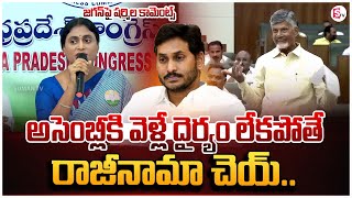 దైర్యం లేకపోతే రాజీనామా చెయ్ YS Sharmila Open Challenge to YS Jagan Mohan Reddy On Resign [upl. by Vizza681]