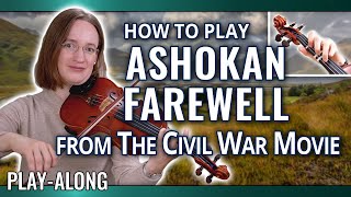 How to play Ashokan Farewell  Play Along  Violin Tutorial [upl. by Maura62]