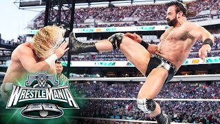 Seth quotFreakinquot Rollins vs Drew McIntyre — World Heavyweight Match WrestleMania XL Sunday highlights [upl. by Nahtonoj485]