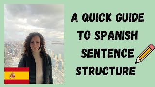 Spanish Sentence Structure Unveiled The Art of Crafting Fluent Sentences [upl. by Amaerd]