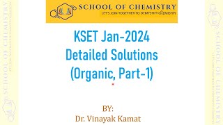 KSETJan 2024 Organic Chemistry Part1 chemistry kset2024 [upl. by Eelinnej]