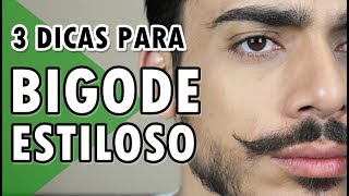 🔵 COMO FAZER BIGODE ESTILOSO  MUSTACHE  DICAS MASCULINAS [upl. by Ymer]