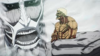 Reiner VS Bertholdt Colossal Titan  Armin Meets Bertholdt [upl. by Hedaza500]