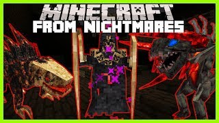 Minecraft  THESE MOBS ARE LITERALLY FROM NIGHTMARES LYCANITES SHADOW CREATURES ARE EVIL [upl. by Nehtan]