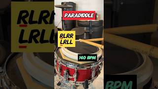 How to play a PARADIDDLE 3 Speeds drums [upl. by Gilberte]