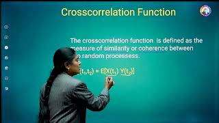 Autocorrelation Function and CrossCorrelation Function  By Ahalya Madam [upl. by Maire294]