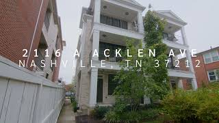 2116 A Acklen Ave Nashville TN 37212 [upl. by Adallard]