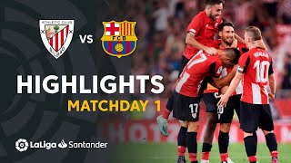 Highlights Athletic Club vs FC Barcelona 10 [upl. by Iramohs]