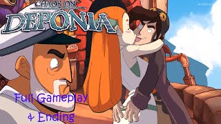 Chaos on Deponia  Full Gameplay Walkthrough amp Ending [upl. by Dnomsed684]