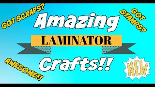 ✂️✴️AWESOME LAMINATOR CRAFTS Get Your Scraps amp Stamps OUT❤️ [upl. by Bouchard]