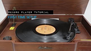 How to Set Up Your Electrohome Vinyl Record Player for the First Time [upl. by Nilyram]