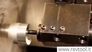 Chiavetta con Gola di Scarico su Tornio CNC con REV Broaching Tool [upl. by Wei]