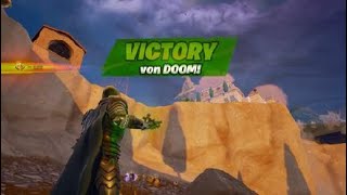 NEW DOOM EVENT UPDATE VICTORY VON DOOM Fortnite zero builds gameplay no commentary [upl. by Azyl]