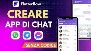 Creare unAPP di CHAT Senza Codice con FlutterFlow No Code in Italiano Parte 13 [upl. by Johathan989]