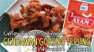 RESEPI  Cendawan Goreng Tepung  Crispy Fried Mushroom Mudah  Senang cendawangoreng adabi [upl. by Idoj]