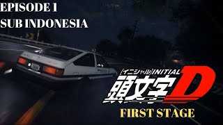 INITIAL D EPISODE 1 SUBTITLE INDONESIA  FIRST STAGE AE86 AKINA [upl. by Ileyan263]