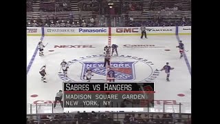 Buffalo Sabres vs New York Rangers October 7 2001 [upl. by Sirad802]