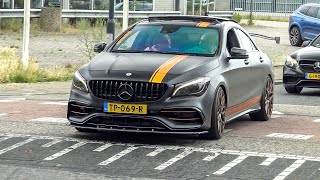 500HP MercedesAMG CLA 45 with Decat Downpipe  LOUD Accelerations amp Revs [upl. by Hercules]