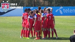 U23 WNT vs England Highlights  March 2 2015 [upl. by Anaidni650]