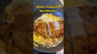 Tonkatsu Don From Leftovers leftoverricerecipe food [upl. by Chariot]