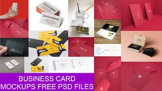 Business Card Mockups PSD Files Free For Download [upl. by Amund]