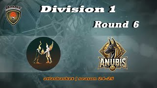 Atlasbasket  Div 1Round 6  HEROES amp VILLAINS vs ANUBIS BC [upl. by Atiseret]